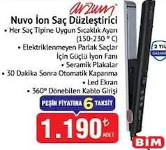 ARZUM NUVO İON SAÇ DÜZLEŞTİRİCİ
